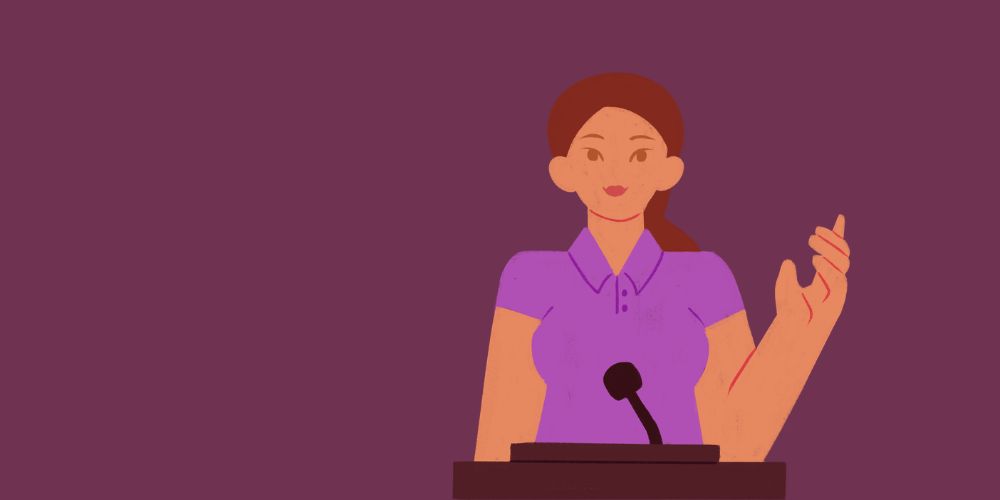 Frauen in die Politik, Illustration